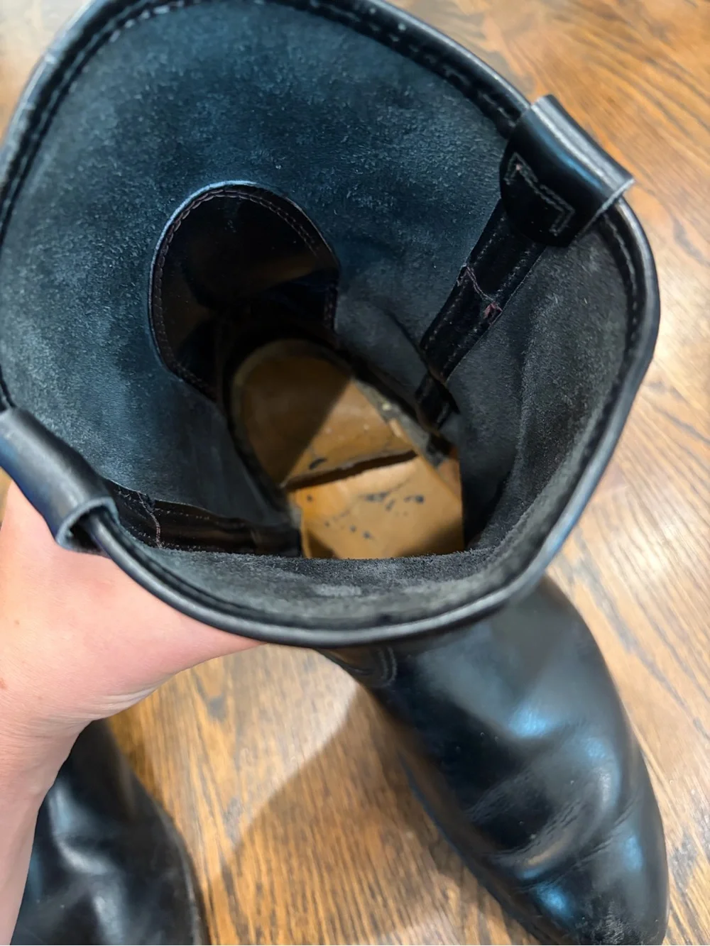 RED WING SHOES Vintage Pecos Boots Black Leather